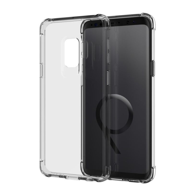 Hülle Samsung Galaxy S9 Schwarz Transparente Leeu-Schutzkissen