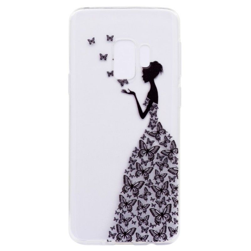 Hülle Samsung Galaxy S9 Transparentes Kleid Mit Schmetterlingen