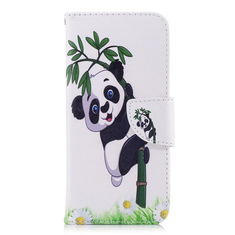 Lederhüllen Für Samsung Galaxy S9 Panda Auf Bambus