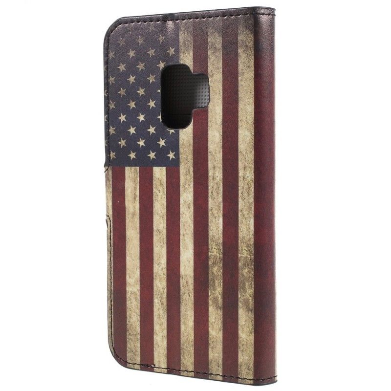 Lederhüllen Für Samsung Galaxy S9 Usa-Flagge