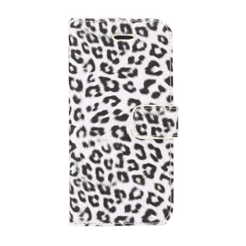 Lederhüllen Für Samsung Galaxy S9 Weiß Leopard