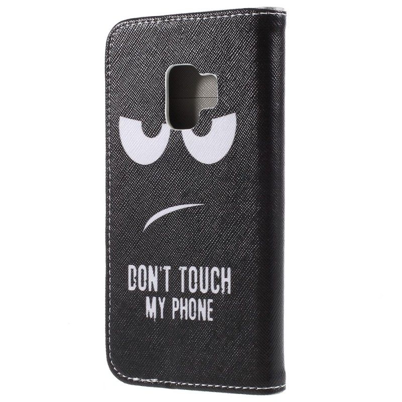 Lederhüllen Samsung Galaxy S9 Berühre Mein Telefon Nicht