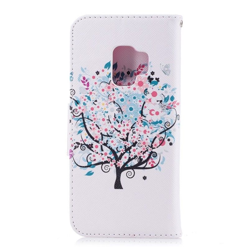 Lederhüllen Samsung Galaxy S9 Blühender Baum