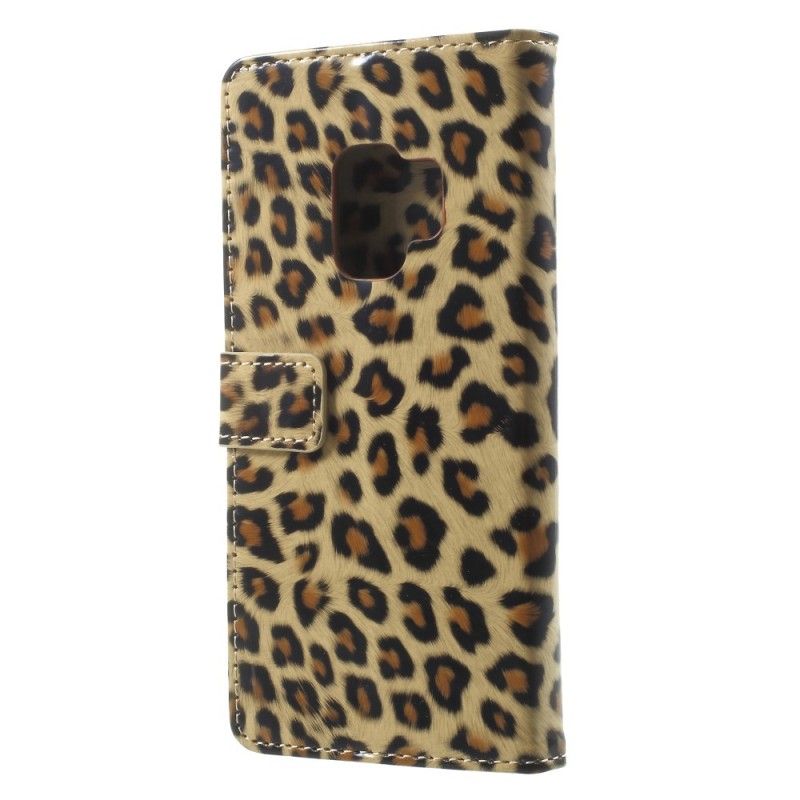 Lederhüllen Samsung Galaxy S9 Leopard