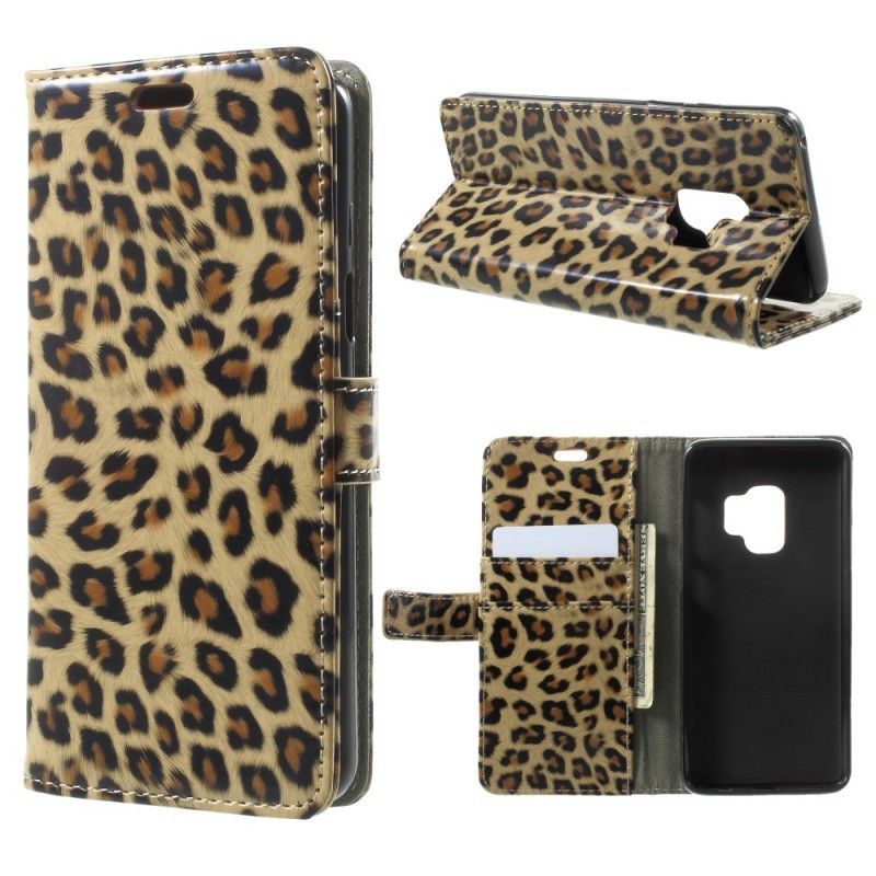 Lederhüllen Samsung Galaxy S9 Leopard