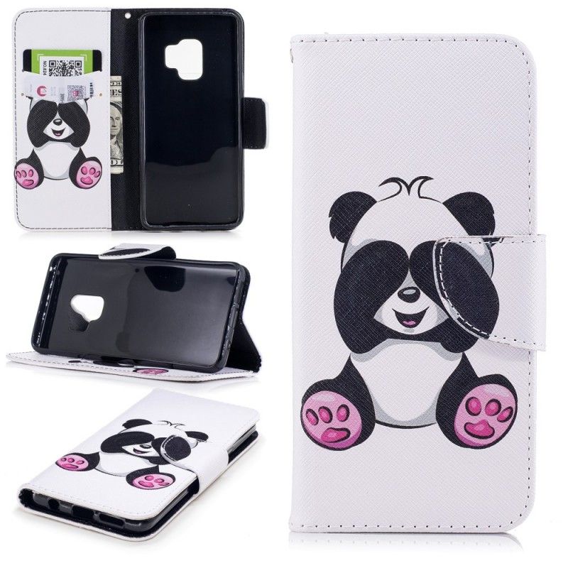 Lederhüllen Samsung Galaxy S9 Lustiger Panda