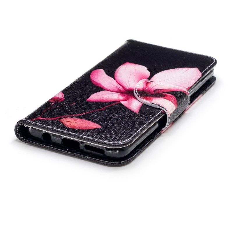 Lederhüllen Samsung Galaxy S9 Rosa Blume