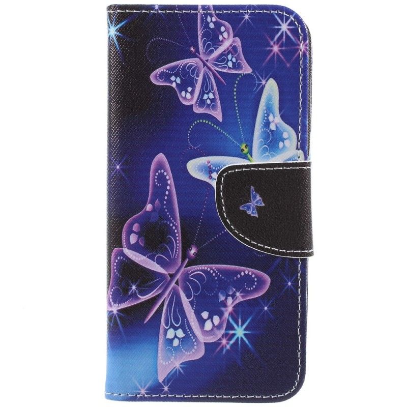 Lederhüllen Samsung Galaxy S9 Schmetterlinge