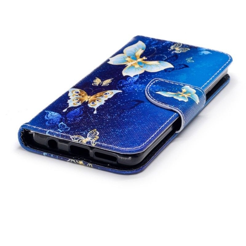 Lederhüllen Samsung Galaxy S9 Schmetterlinge In Der Nacht
