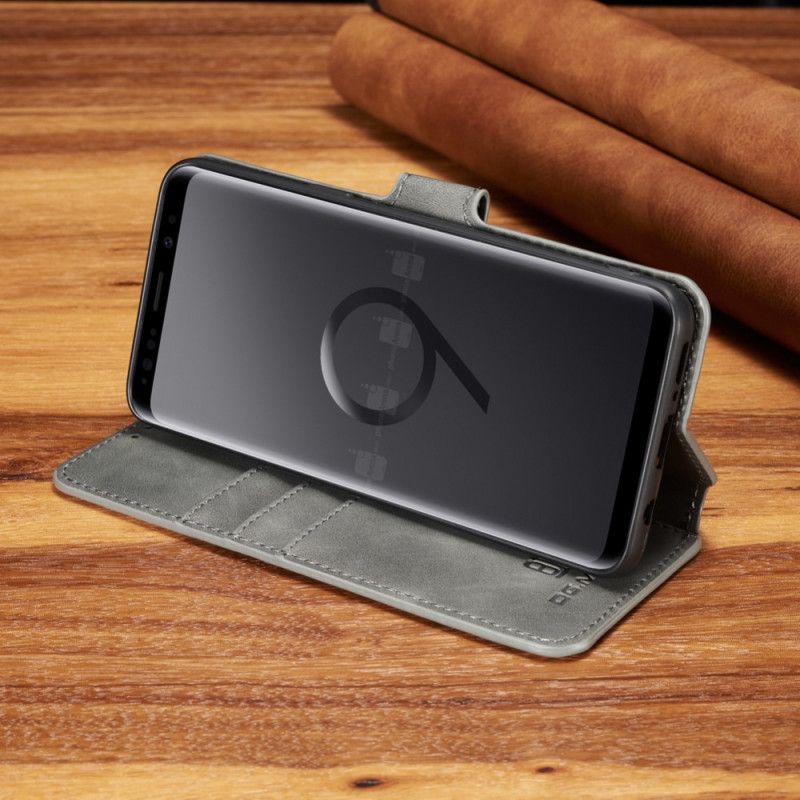 Lederhüllen Samsung Galaxy S9 Schwarz Retro Dg.Ming