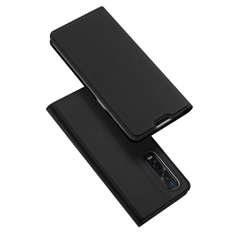 Flip Case Oppo Find X2 Pro Dunkelblau Pro-Dux-Ducis-Haut