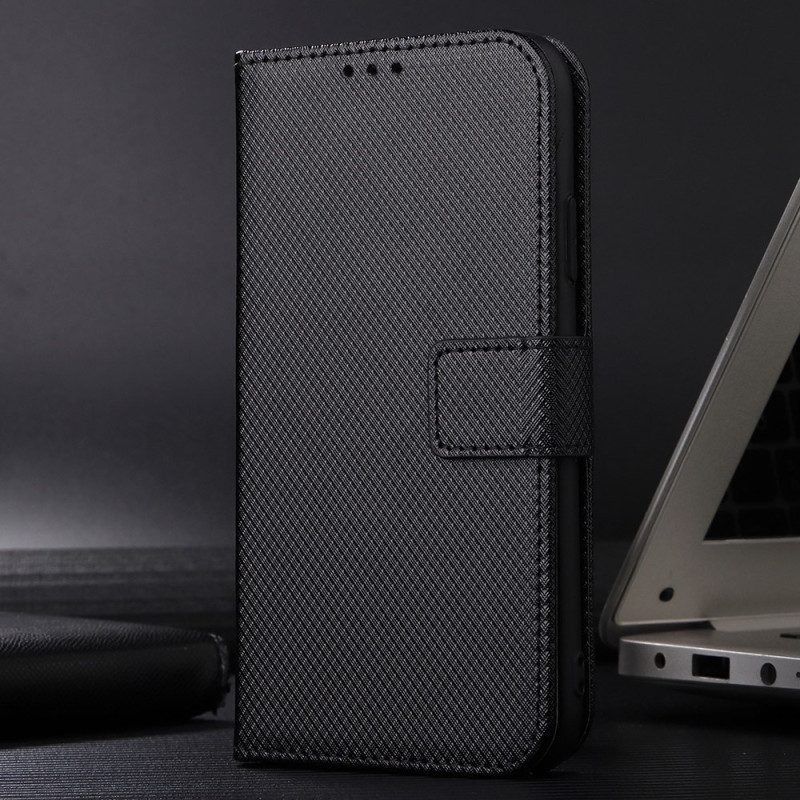 Flip Case Für Realme GT Neo 3 Mit Kordel Riemchen-diamant-textur