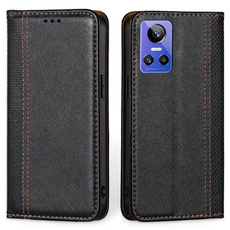 Schutzhülle Für Realme GT Neo 3 Flip Case Jeans-textur