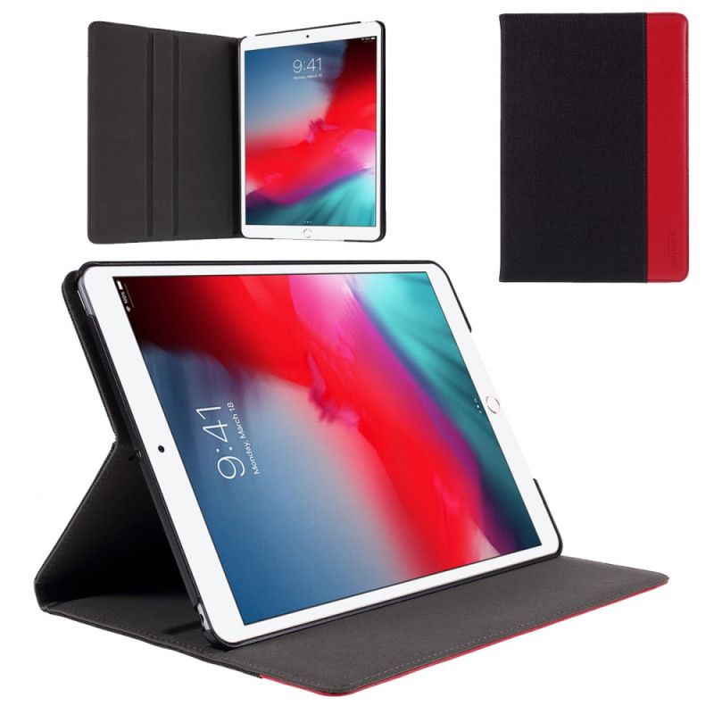 Case Für iPad 10.2" (2019) (2020) Schwarz Mutantenstoff Und Kunstleder