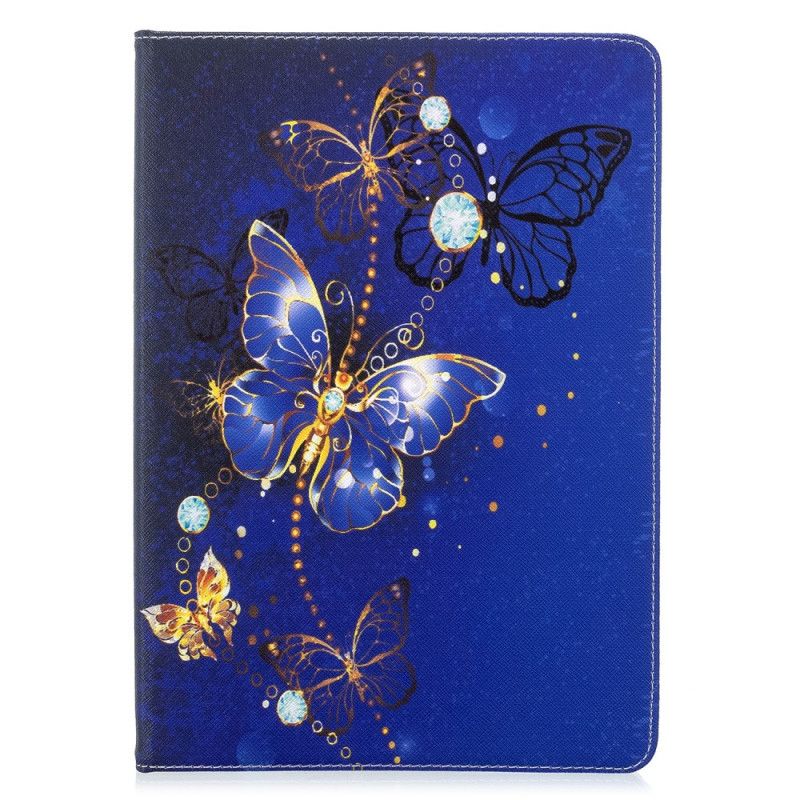 Case Für iPad 10.2" (2019) (2020) Schwarz Schöne Schmetterlinge