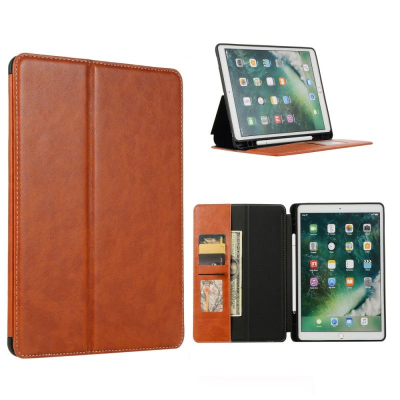 Case iPad 10.2" (2019) (2020) Schwarz Luxusledereffekt