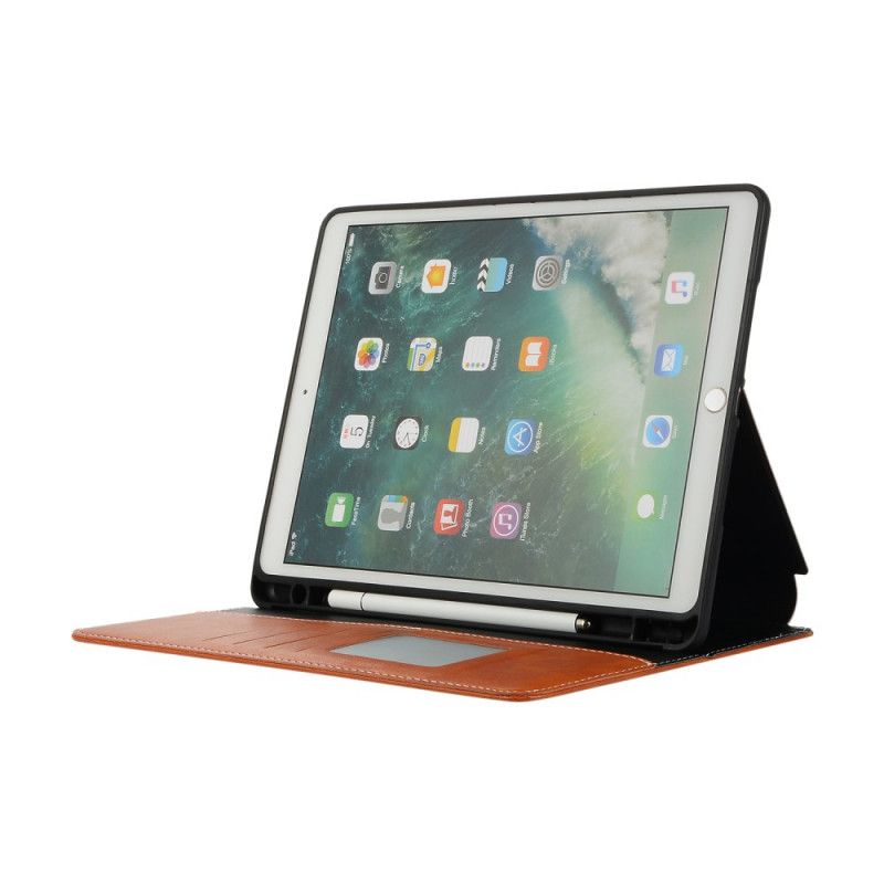 Case iPad 10.2" (2019) (2020) Schwarz Luxusledereffekt