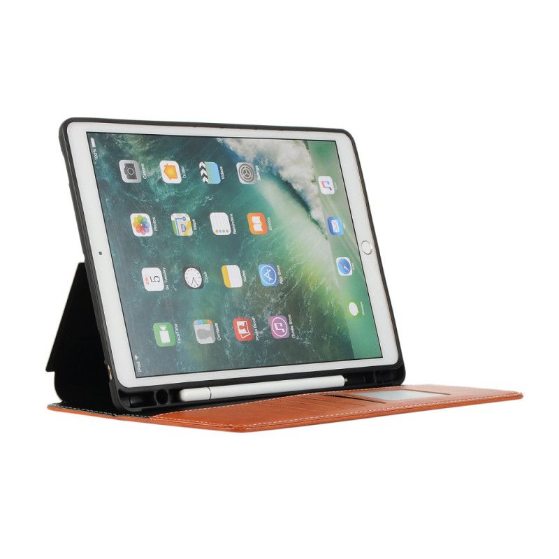 Case iPad 10.2" (2019) (2020) Schwarz Luxusledereffekt