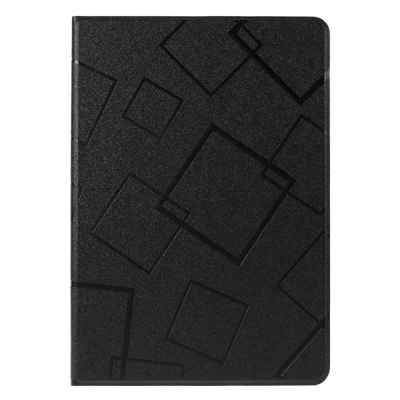 Case iPad 10.2" (2019) (2020) Schwarz Quadrate