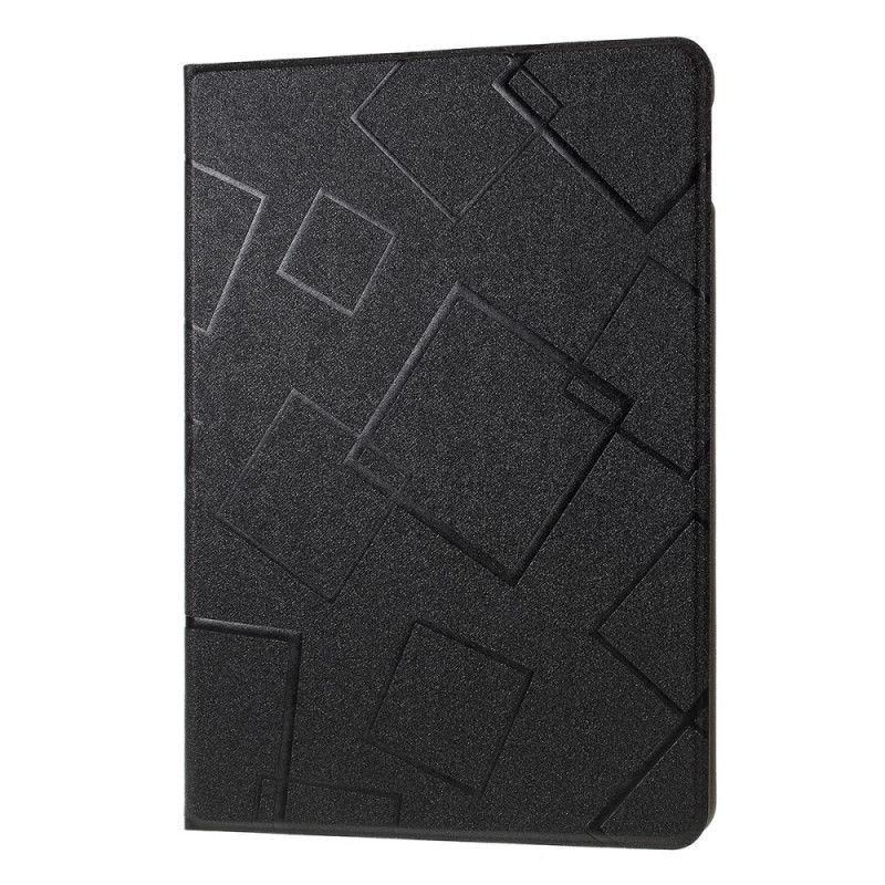Case iPad 10.2" (2019) (2020) Schwarz Quadrate
