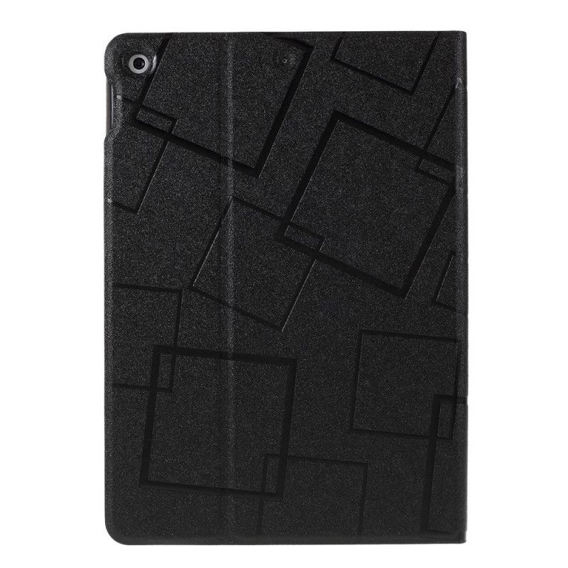 Case iPad 10.2" (2019) (2020) Schwarz Quadrate