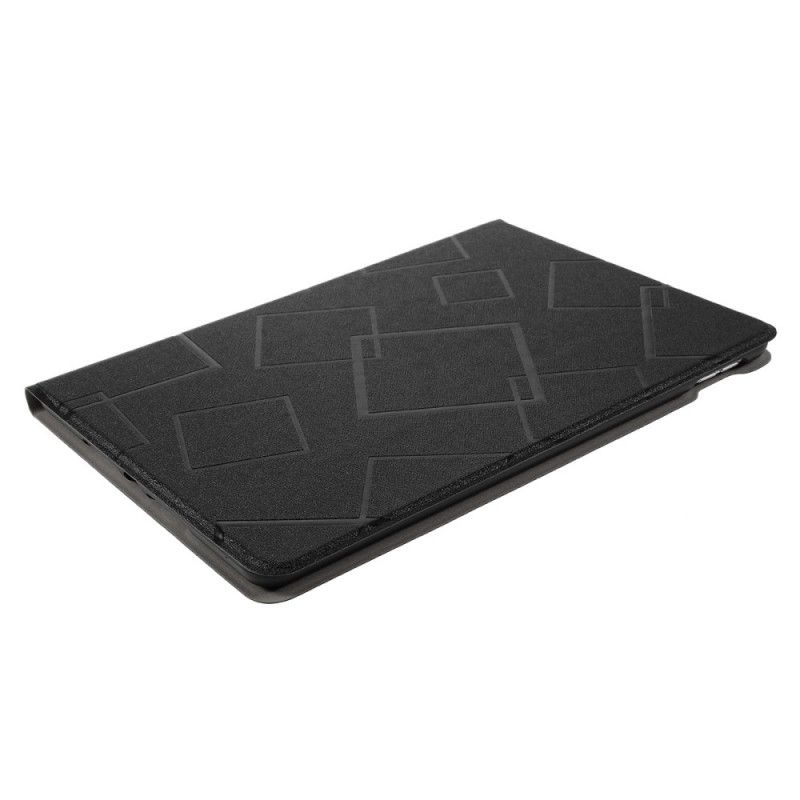 Case iPad 10.2" (2019) (2020) Schwarz Quadrate