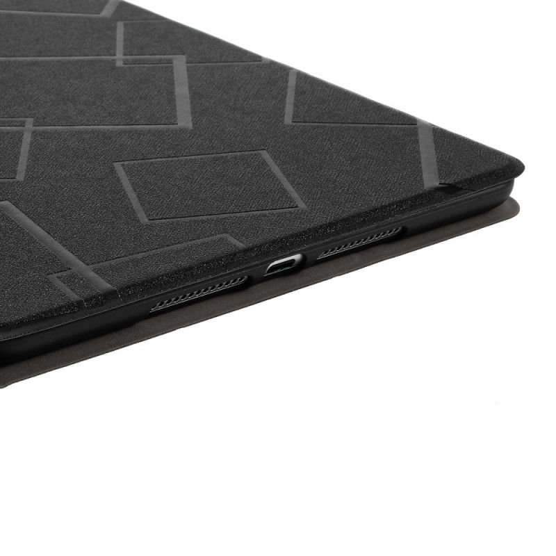 Case iPad 10.2" (2019) (2020) Schwarz Quadrate