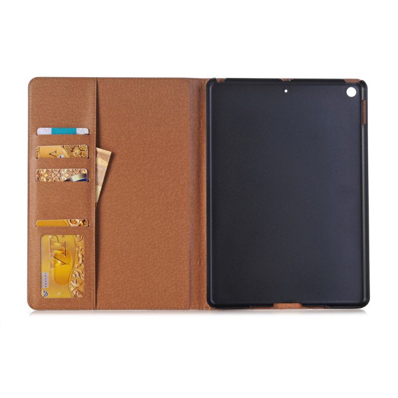 Case iPad 10.2" (2019) (2020) Schwarz Retro-Ledereffekt Mit Nieten