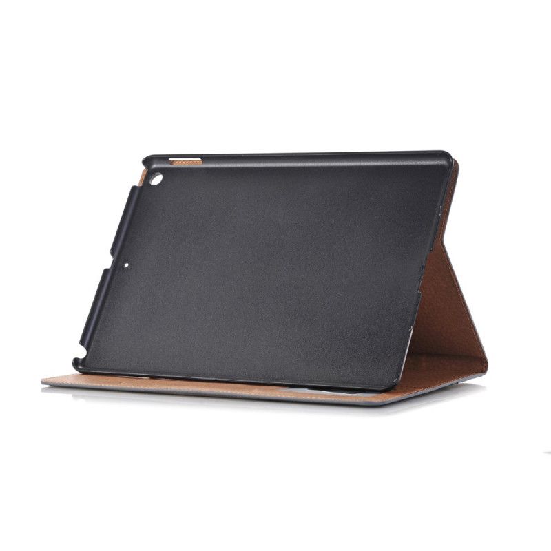 Case iPad 10.2" (2019) (2020) Schwarz Retro-Ledereffekt Mit Nieten