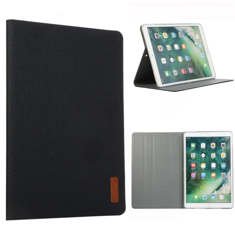 Case iPad 10.2" (2019) (2020) Schwarz Stoffeffekt