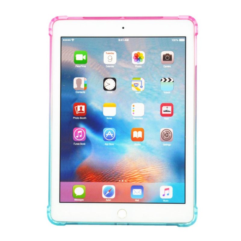 Hülle Für iPad 10.2" (2019) (2020) Pink Silikonverlaufsfarben