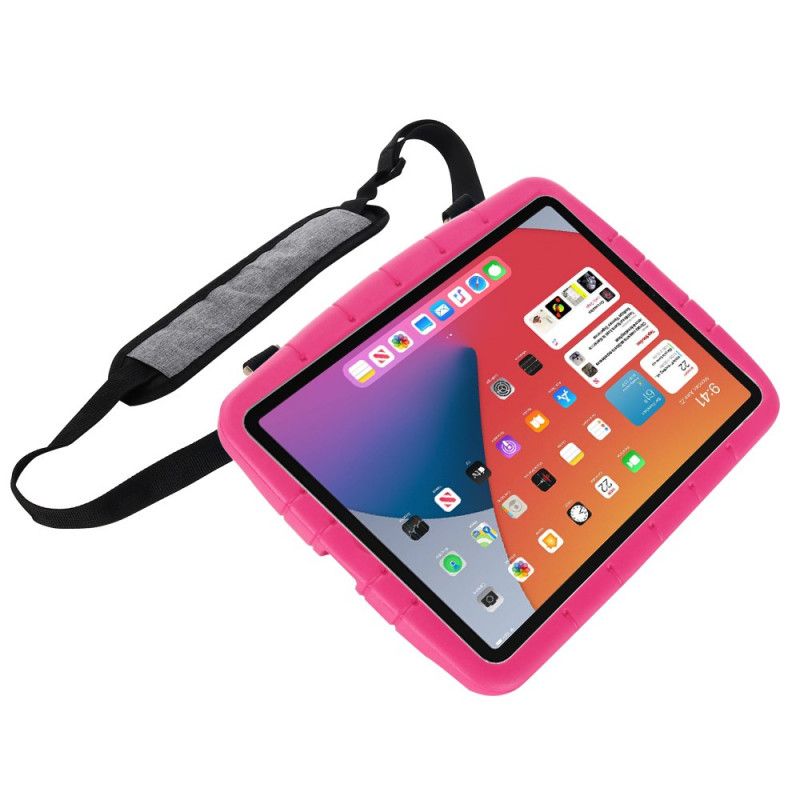 Hülle iPad 10.2" (2019) (2020) Magenta Eva-Schaum Mit Schultergurt