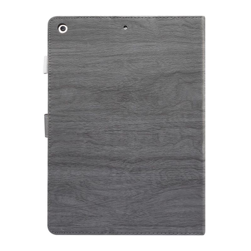 Lederhüllen Für iPad 10.2" (2019) (2020) Grau Enkay-Holzstruktur