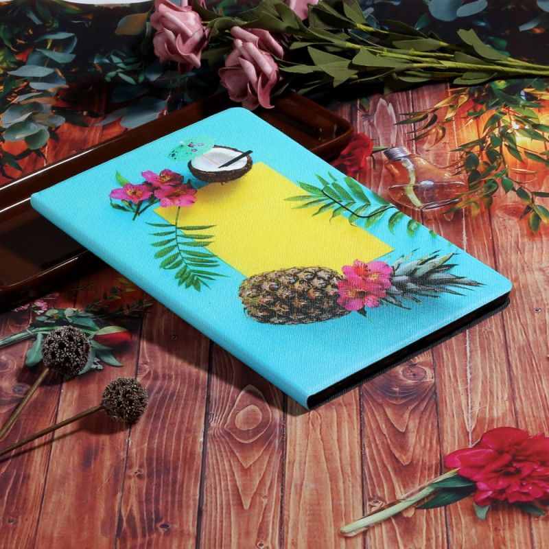 Lederhüllen iPad 10.2" (2019) (2020) Handyhülle Exotische Früchte