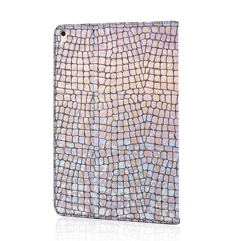 Lederhüllen iPad 10.2" (2019) (2020) Hellblau Glitzerkrokodil
