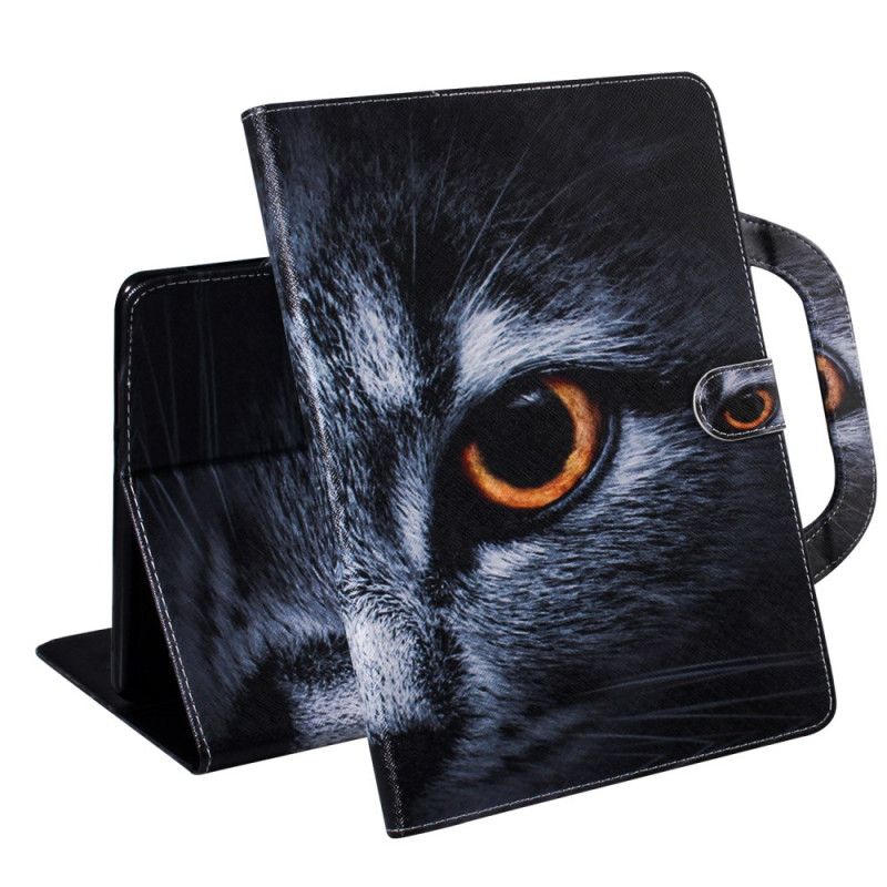 Lederhüllen iPad 10.2" (2019) (2020) Katze Mit Griff