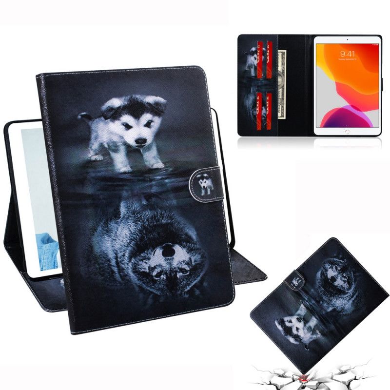 Lederhüllen iPad 10.2" (2019) (2020) Kleiner Hund