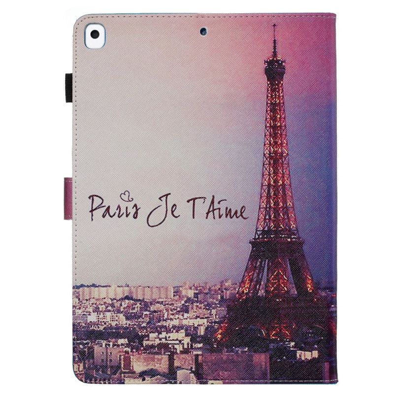 Lederhüllen iPad 10.2" (2019) (2020) Paris. Ich Liebe Dich