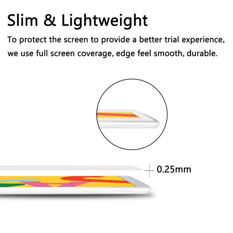 Schutz Vor Gehärtetem Glas Für iPad 10.2" (2019) (2020) Schwarz Vollbildschirm