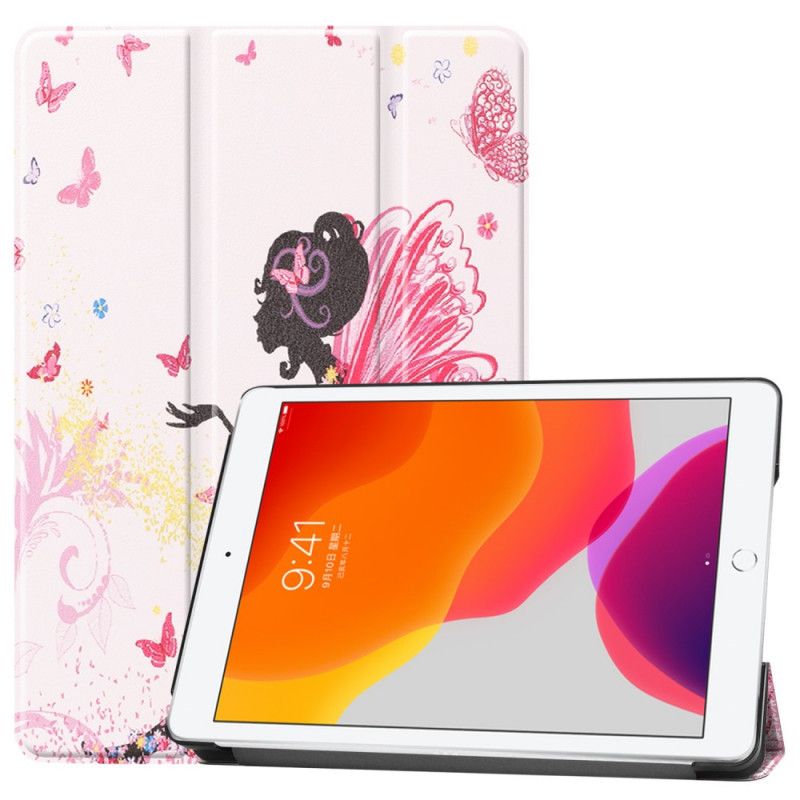 Smart Case iPad 10.2" (2019) (2020) Kunstleder Blumenfee