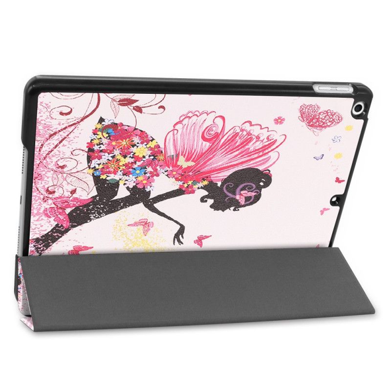 Smart Case iPad 10.2" (2019) (2020) Kunstleder Blumenfee