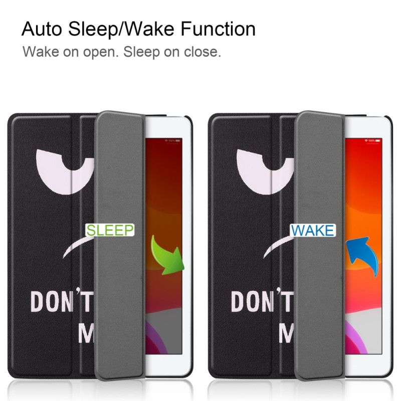 Smart Case iPad 10.2" (2019) (2020) Kunstleder Fass Mich Nicht An