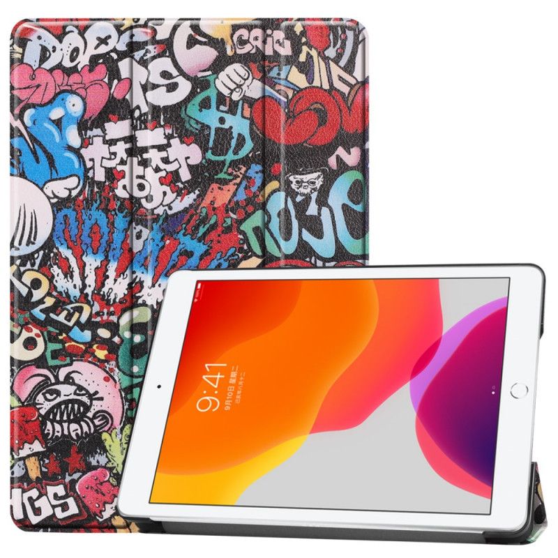 Smart Case iPad 10.2" (2019) (2020) Kunstleder Graffiti Spaß