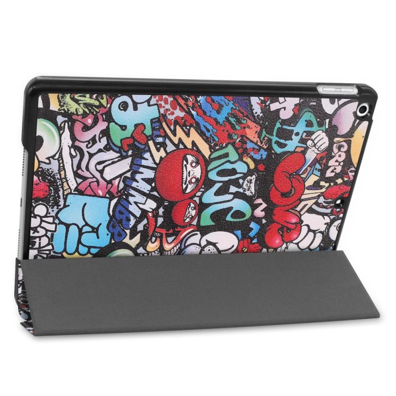 Smart Case iPad 10.2" (2019) (2020) Kunstleder Graffiti Spaß