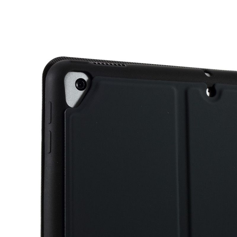 Smart Case iPad 10.2" (2019) (2020) Schwarz Dreifach Gefalteter Stifthalter