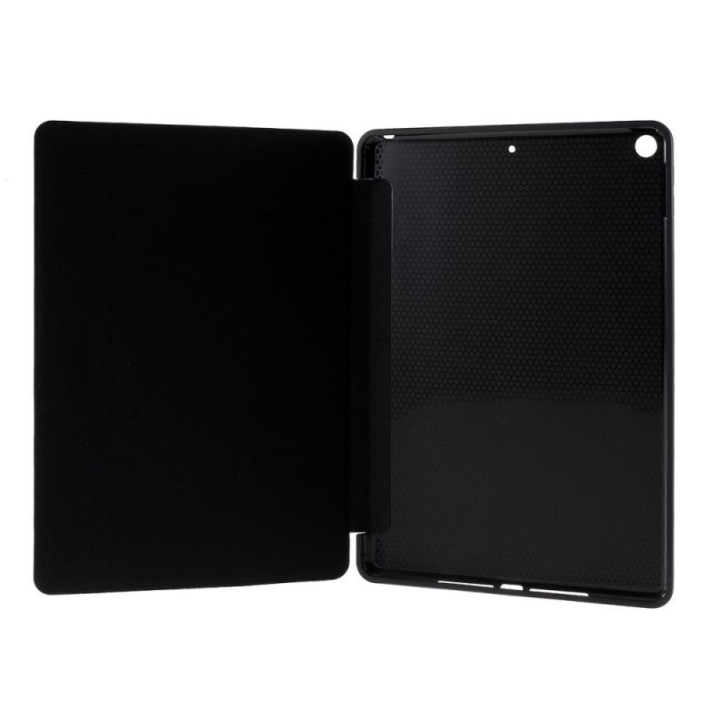 Smart Case iPad 10.2" (2019) (2020) Schwarz Klassischer Ledereffekt