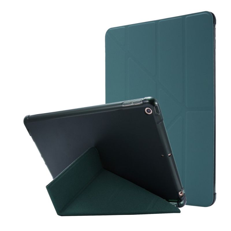 Smart Case iPad 10.2" (2019) (2020) Schwarz Origami Ledereffekt