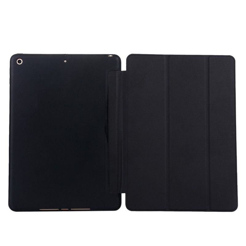 Smart Case iPad 10.2" (2019) (2020) Schwarz Silikon-Kunstleder