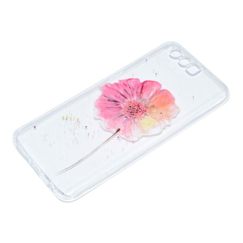 Hülle Für Honor 9 Transparente Aquarellmohnblume