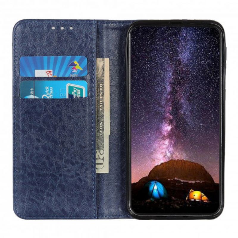 Flip Case Oppo Reno 6 5g Lederstruktur